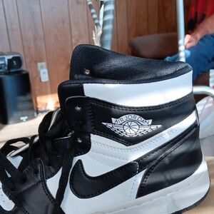 Jordan Black and White Sneakers